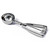 Omcan USA 34851 3.25 Oz. Metal Handle Stainless Steel Ice Cream Scoop Disher