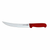 Omcan USA 23892 8" Red Handle Curved Blade Breaking Knife