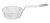 Omcan USA 80377 8" Dia. x 3" H Nickel Plated Steel Round Fine Mesh Culinary Basket