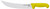 Omcan USA 23889 12" Stainless Steel Yellow Handle Curved Steak Knife