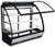 Omcan USA 46471 59.8" W Curved Glass 3 Shelves Refrigerated Display