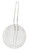 Omcan USA 80375 10" Dia. x 3" H Nickel Plated Steel Round Medium Mesh Culinary Basket