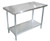Omcan USA 24196 24" W x 18" D Galvanized 18 Gauge Standard Work Table with Undershelf