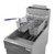 Omcan USA 43422 40 Lbs. Stainless Steel Liquid Propane Gas Floor Model Fryer - 90,000 BTU