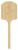 Omcan USA 80601 12" x 14" Blade Rectangular Pizza Peel with 36" L and Wooden Handle