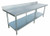Omcan USA 23799 84" W x 24" D Galvanized 18 Gauge Elite Series Work Table with Undershelf