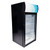 Omcan USA 44530 2.8 Cu. Ft. Metal Plate Exterior 1 Tempered Glass Door Reach In Refrigerated Display - 110 Volts