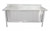 Omcan USA 24406 48"W x 30"D x 38"H Stainless Steel 4" Backsplash Work Table