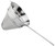 Omcan USA 80124 8.5" Dia. Stainless Steel Bouillon Strainer with Reinforced Flat Handle