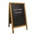 Omcan USA 31396 Mahogany Color Frame Menu Chalk Board