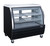 Omcan USA 50077 47" W Black Coated Steel 4 Shelves Refrigerated Deli Display Case - 115 Volts 1-Ph