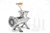 Omcan USA 44419 #22 Hub Stainless Steel Manual Meat Grinder