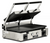Omcan USA 11380 10" x 19" Grooved Top and Smooth Bottom Dual Elite Series Sandwich Grill - 220 Volts