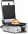 Omcan USA 11376 10" x 9" Grooved Top and Smooth Bottom Single Elite Series Sandwich Grill - 120 Volts