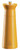 Omcan USA 43708 5.91" Tall Orange Finish Beech Wood Aluminum Shaft TRE SPADE Nabucco Series Salt Mill
