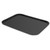 Omcan USA 80115 18" x 14" ABS Plastic Black Rectangular Serving Tray