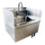 Omcan USA 46512 10" x 14" x 5" bowl Hand Sink with Knee Valve Assembly and Side Splashes