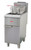 Omcan USA 48305 15.5" W Stainless Steel Floor Model Natural Gas Fryer - 90,000 BTU