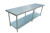 Omcan USA 20198 84" W x 24" D Galvanized 18 Gauge Elite Series Work Table with Undershelf