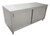 Omcan USA 44194 72" W x 30" D 430 Stainless Steel 16 Gauge Cabinet Base with Sliding Doors Work Table