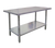 Omcan USA 22069 84" W x 24" D Galvanized 18 Gauge Standard Work Table with Undershelf