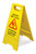 Omcan USA 24415 Yellow A-Shape Wet Floor Caution Sign