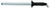 Omcan USA 13775 14" Polypropylene Black Handle Diamond Sharpening Steel