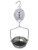 Omcan USA 43827 22 Lbs. Chrome Finished Head with Stainless Steel Pan Mechanical Hanging Dial Scale