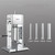 Omcan USA 47539 15 Lbs. Stainless Steel or Aluminum Manual Vertical Heavy-Duty Sausage Stuffer