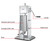 Omcan USA 47539 15 Lbs. Stainless Steel or Aluminum Manual Vertical Heavy-Duty Sausage Stuffer