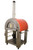 Omcan USA 48113 Red Enamel Coated Stainless Steel Wedge Wood Burning Oven