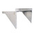 Omcan USA 24410 48"W x 16"D Stainless Steel Solid Wall Mounted Shelf