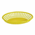 Omcan USA 80361 9" Yellow Plastic Oval Platter Basket