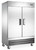 Omcan USA 59026 54" W Stainless Steel 2 Doors Reach-In Refrigerator -110 Volts 0.33 HP