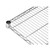 Omcan USA 24230 48" W x 21" D Chrome Wire Shelf