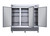 Omcan USA 50028 81" W Stainless Steel Exterior Reach-In 3 Section Refrigerator - 110 Volts