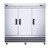 Omcan USA 50028 81" W Stainless Steel Exterior Reach-In 3 Section Refrigerator - 110 Volts