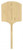 Omcan USA 80608 18" x 18" Blade Square Pizza Peel with 42" L and Wooden Handle