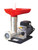 Omcan USA 11029 #8 Polished Aluminum Body Light Duty Electric Elite Series Meat Grinder - 110 Volts