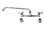 Omcan USA 23517 8" Centers Splash-Mounted Faucet