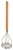 Omcan USA 80399 5" Nickel Plated Round Potato Masher