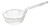 Omcan USA 80371 8" Dia. x 3" H Nickel Plated Steel Round Coarse Mesh Culinary Basket