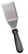 Omcan USA 80035 5.13" x 2.88" Stainless Steel Blade with Wood Handle Solid Hamburger Turner