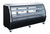 Omcan USA 50078 82" W Black Coated Steel 6 Shelves Refrigerated Deli Display Case - 115 Volts 1-Ph