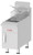 Omcan USA 43086 15 Lbs. Stainless Steel Natural Gas Countertop Fryer - 26,500 BTU