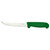 Omcan USA 11780 6" Stainless Steel Green Handle Curved Boning Knife