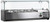 Omcan USA 46679 47.2" W Countertop Refrigerated Topping Rail with Glass Sneeze Guard -120 Volts