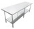 Omcan USA 22070 96" W x 24" D Galvanized 18 Gauge Standard Work Table with Undershelf