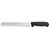 Omcan USA 12573 14" Black Handle Straight Blade Slicing Knife
