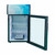 Omcan USA 44528 1.4 Cu. Ft. Metal Plate Exterior 1 Tempered Glass Door Reach In Refrigerated Display - 110 Volts